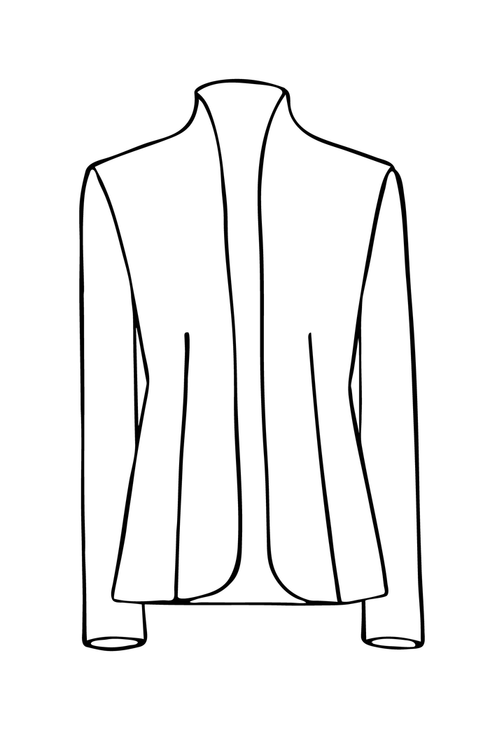 short jacket sketch