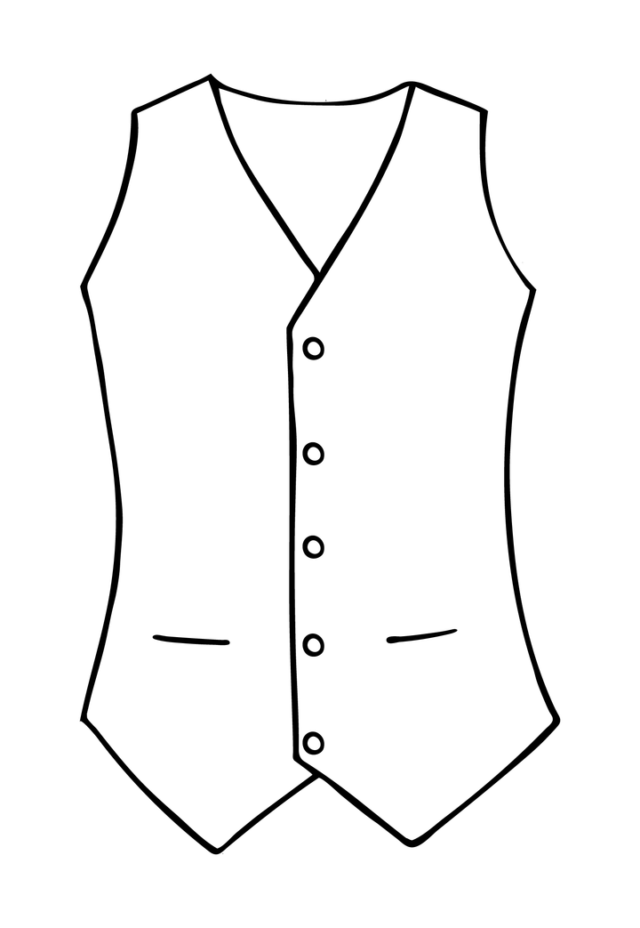 Royal style for men. Classic cut waistcoat 