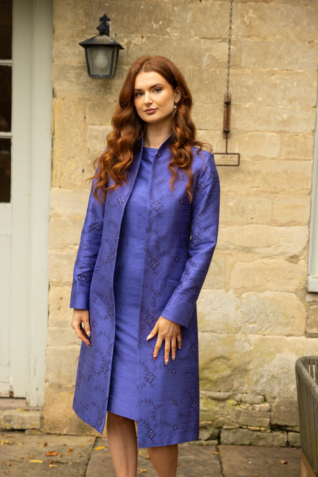 Lyra Coat in Persian Periwinkle