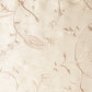 Embroidered silk fabric sample in ivory. 