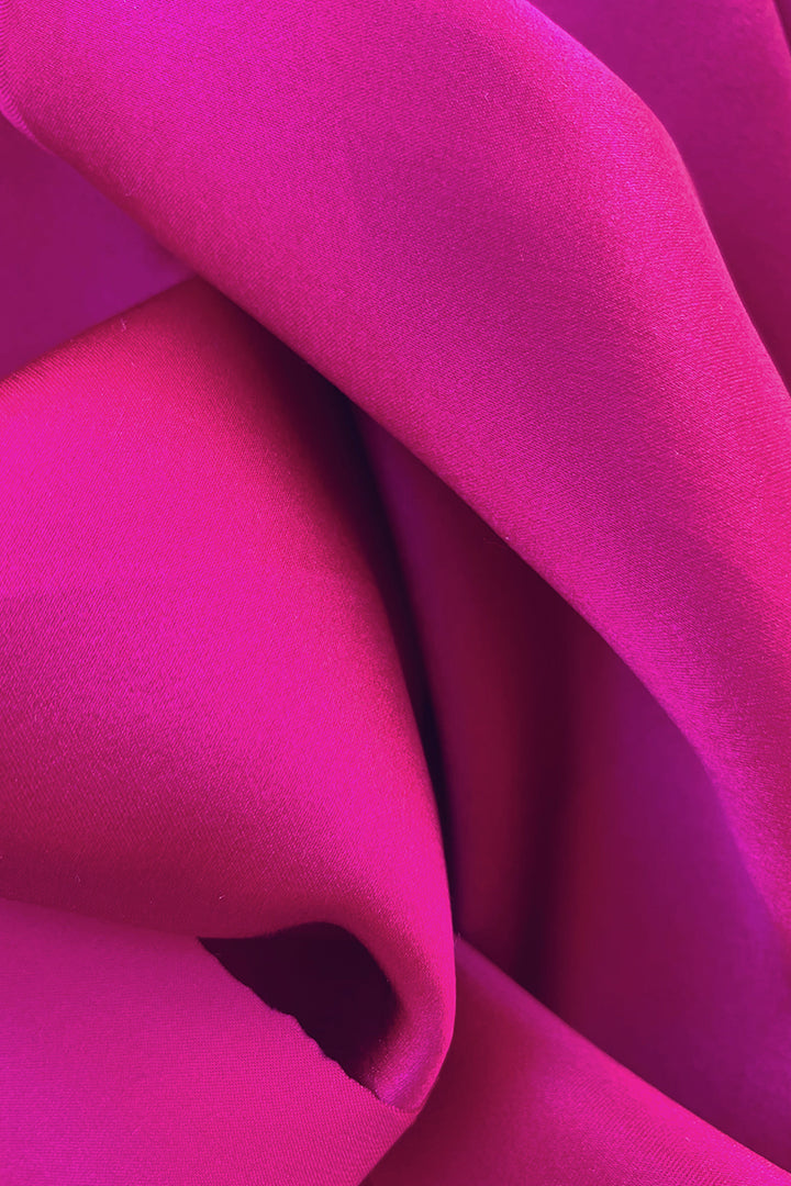 satin silk fabric in pink