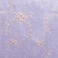 Lilac silk embroidered fabric with ivory flowers. 