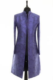 Nehru Coat in Persian Periwinkle