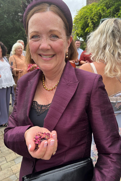 Classic Blazer in Aubergine