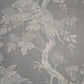 grey cashmere fabric with white flowers ideal for mother of the bride outfit