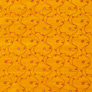 Yellow embroidered fabric for wedding coats and jackets. 