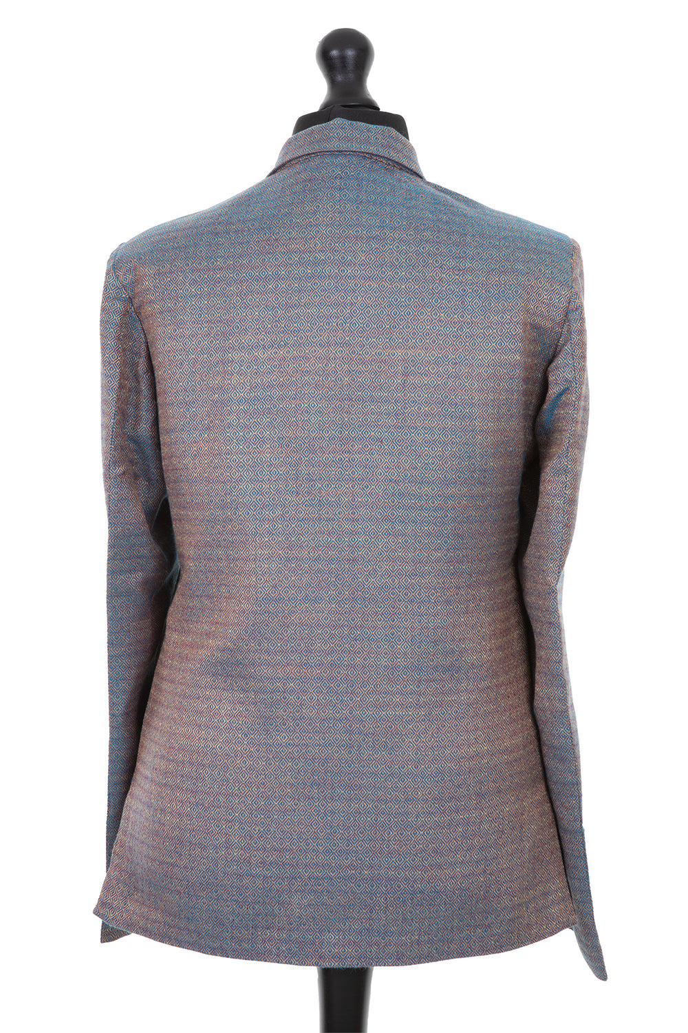 Mens cashmere silk blend blazer in Antique Blue