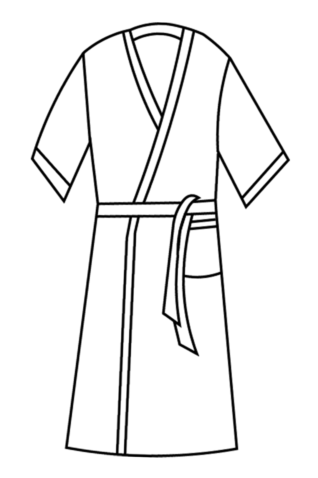 black dressing gown for man