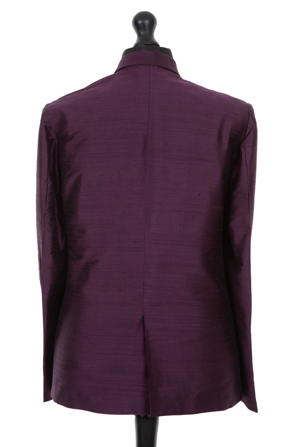 Purple silk jacket for men. Handcrafted raw silk men's blazer. 