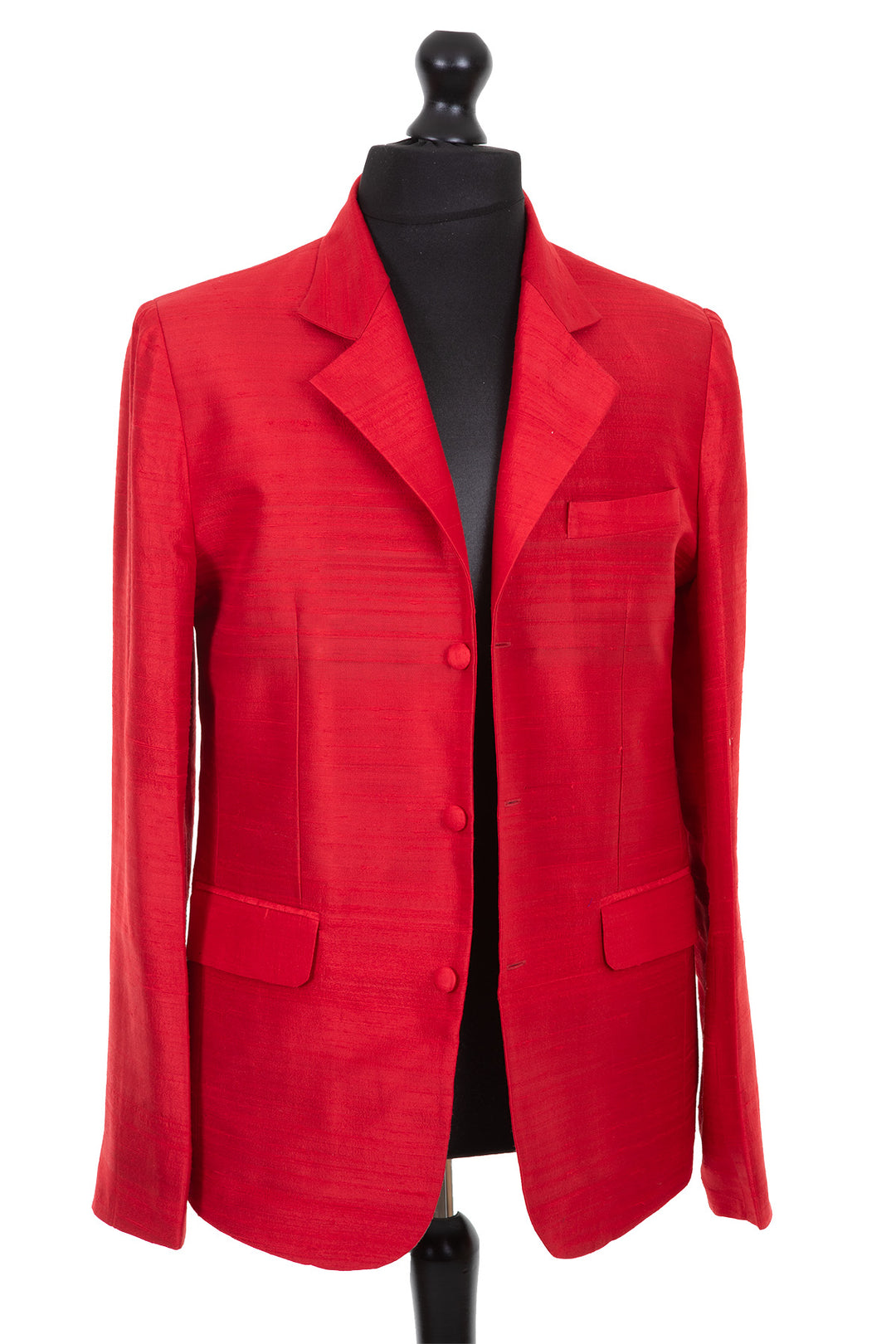 Red wedding guest blazer for men. 