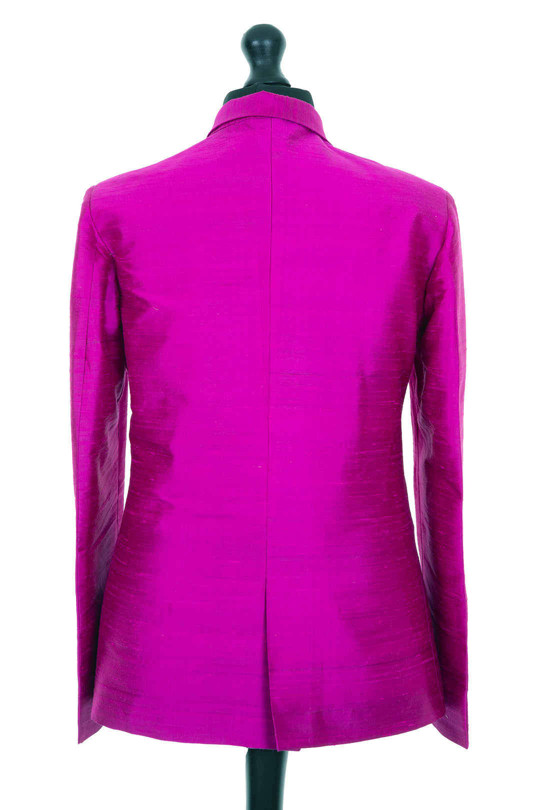 Men's silk jacket by Shibumi in bright pink colour. 