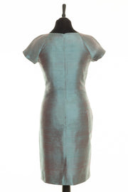 Hepburn Dress in Smokey Blue