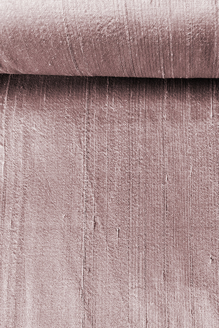 raw silk fabric in pink