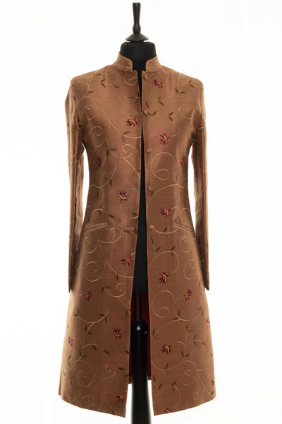 Nehru Coat in Raphaelite Brown