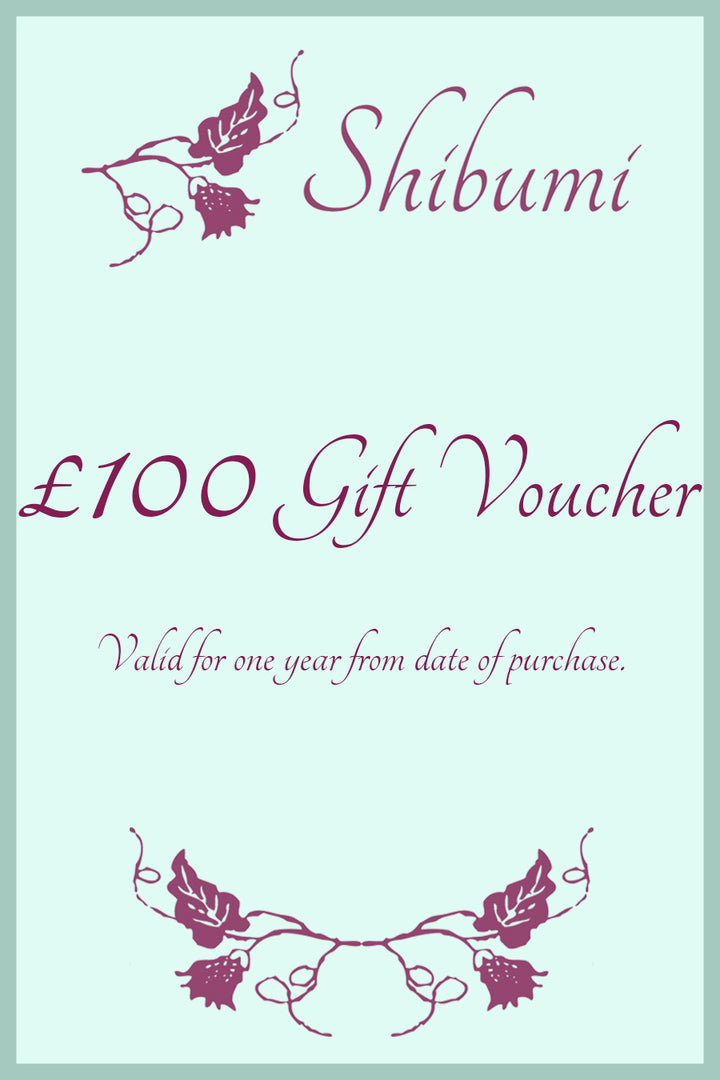 Shibumi Gift Voucher - £100