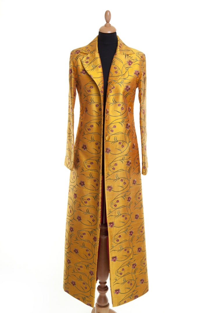 Aquila Coat in Shocking Mustard - Sale