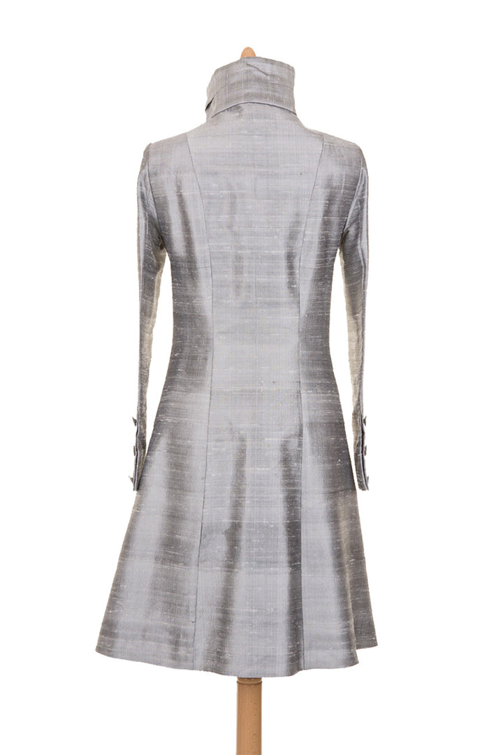 Delphine Coat in Silver