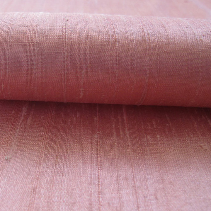 blush pink raw silk fabric