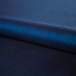 bright navy silk fabric