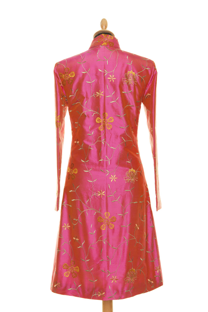 Nehru Coat in Schiaparelli Pink