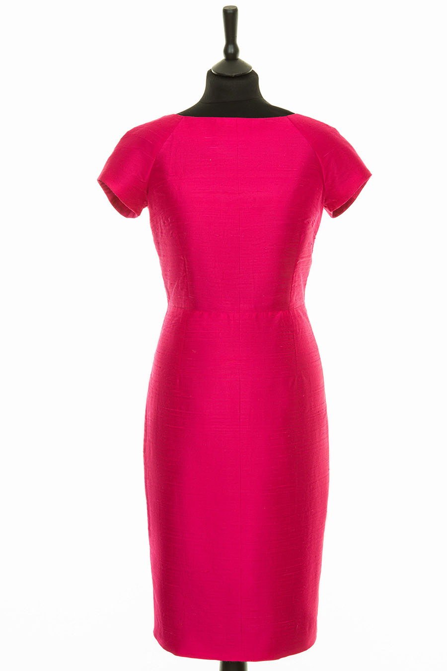 Shibumi Hepburn Silk Dress in Hot Pink