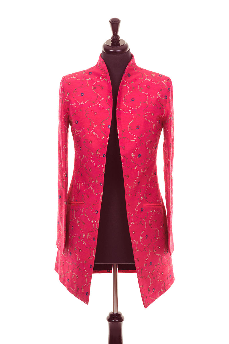 Cerise pink jacket for wedding best sale