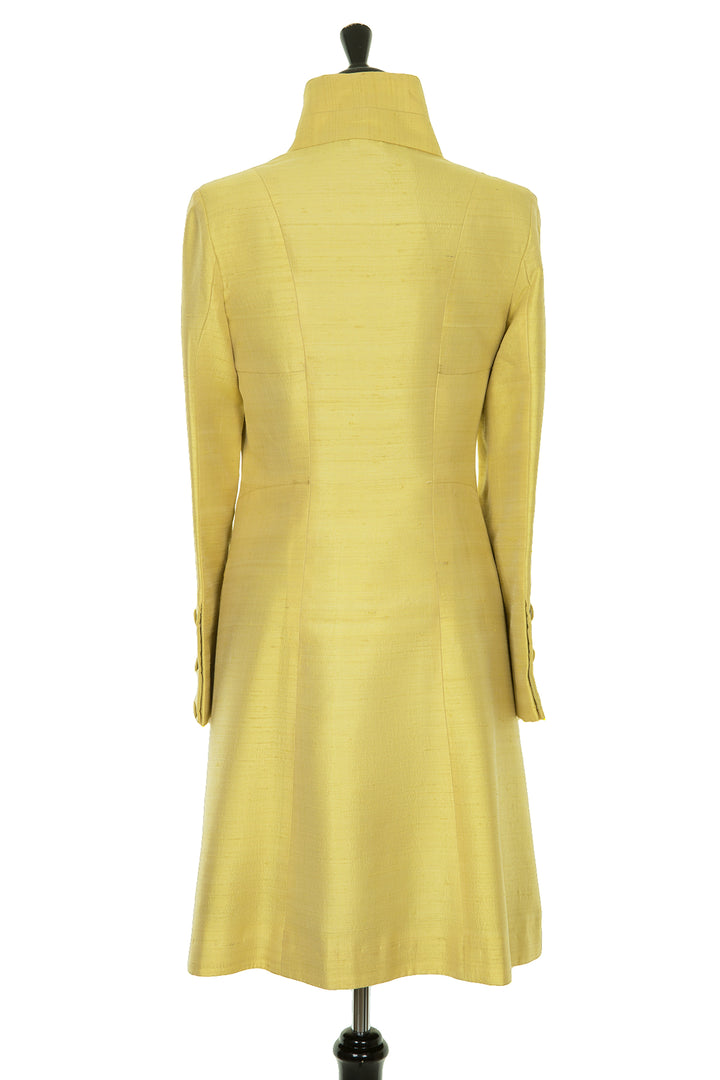 Delphine Coat in Lemon Yellow