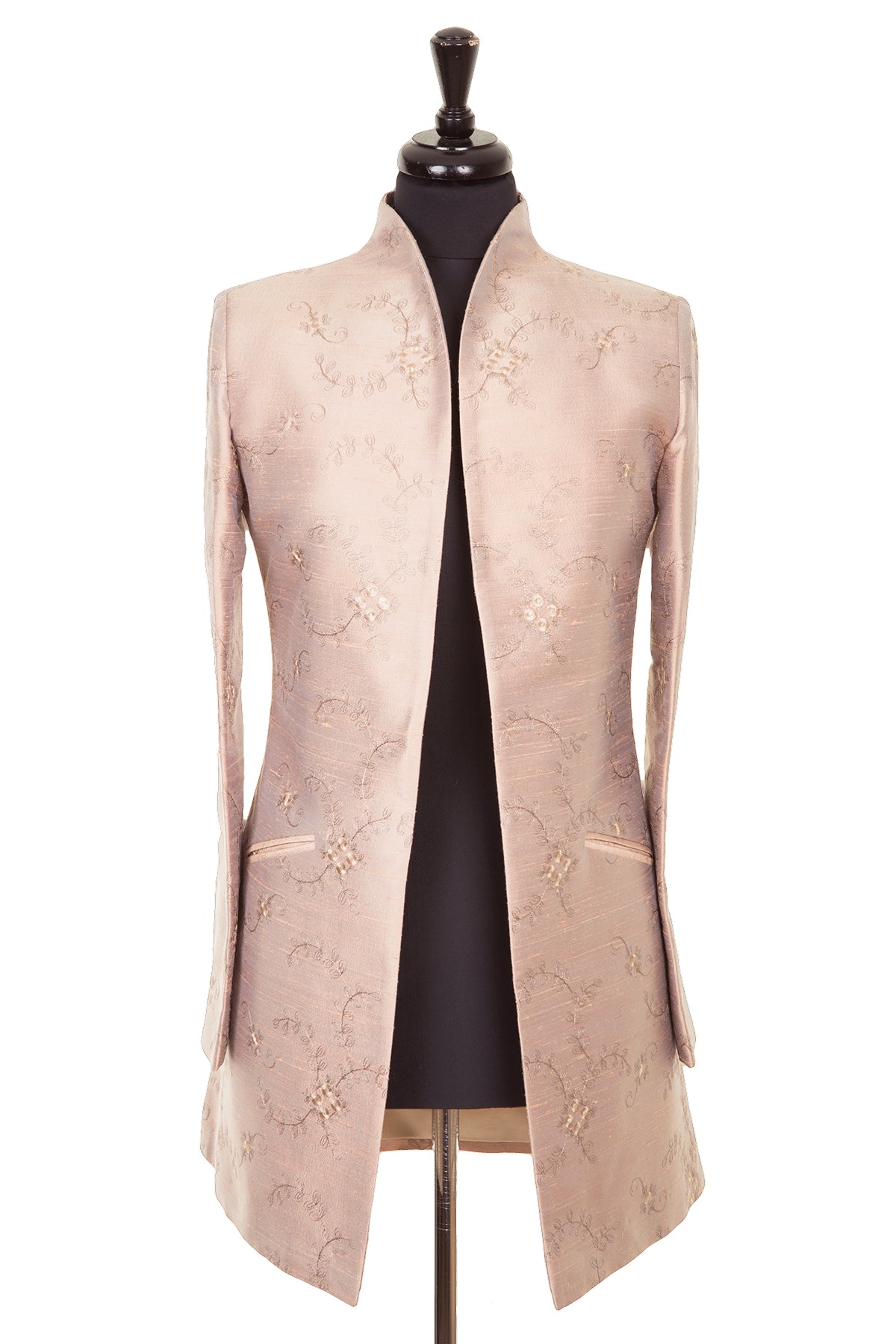 Longline on sale silk jacket