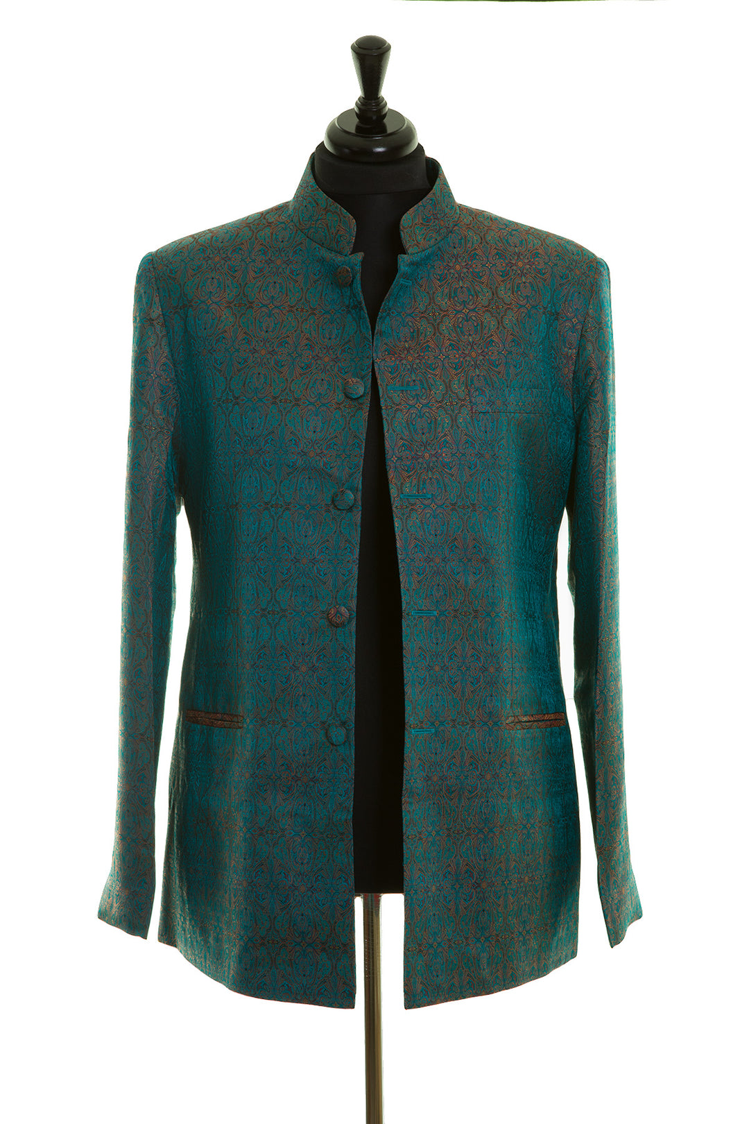 Mens Nehru Jacket in Royal Jacquard