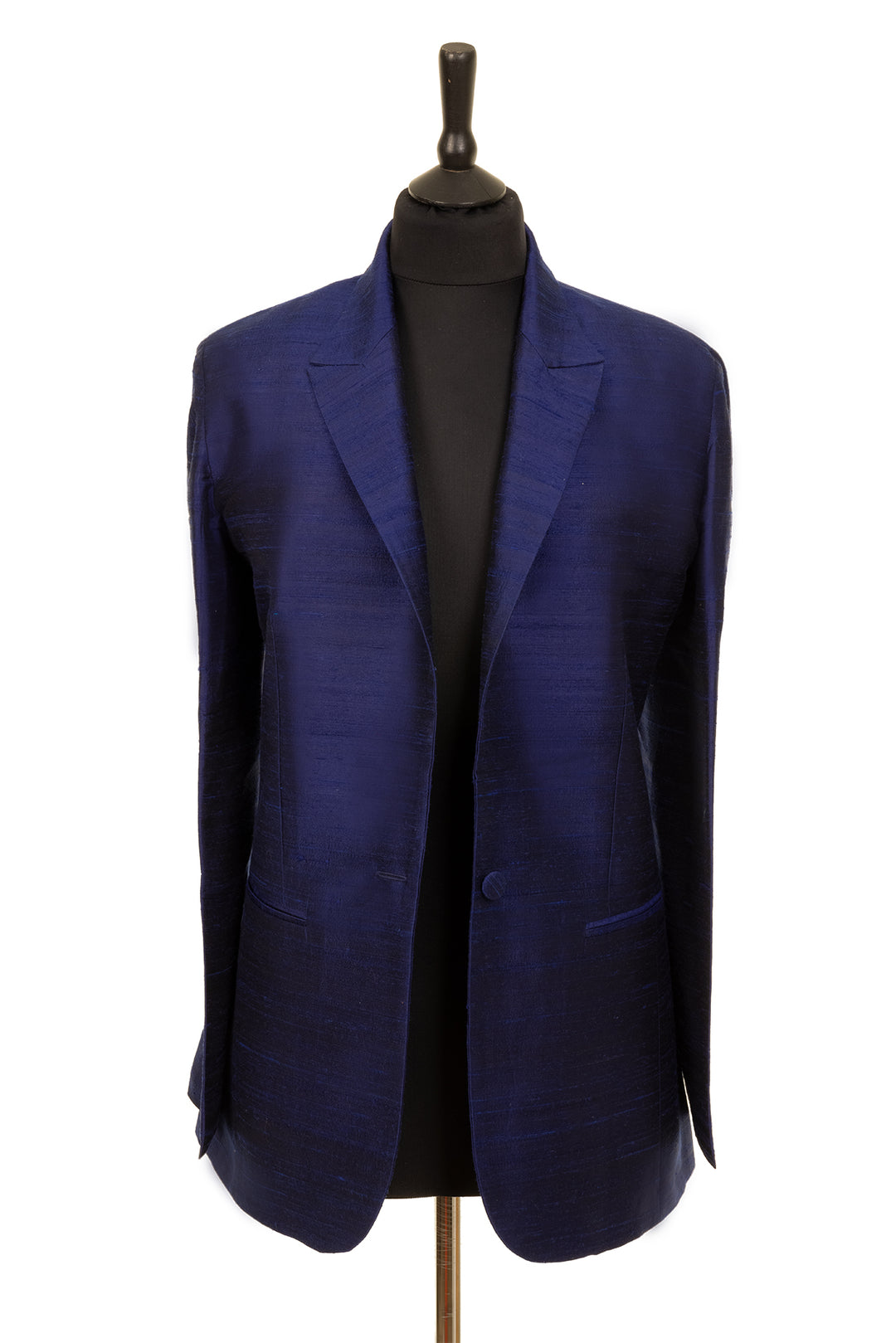 navy silk women's blazer 