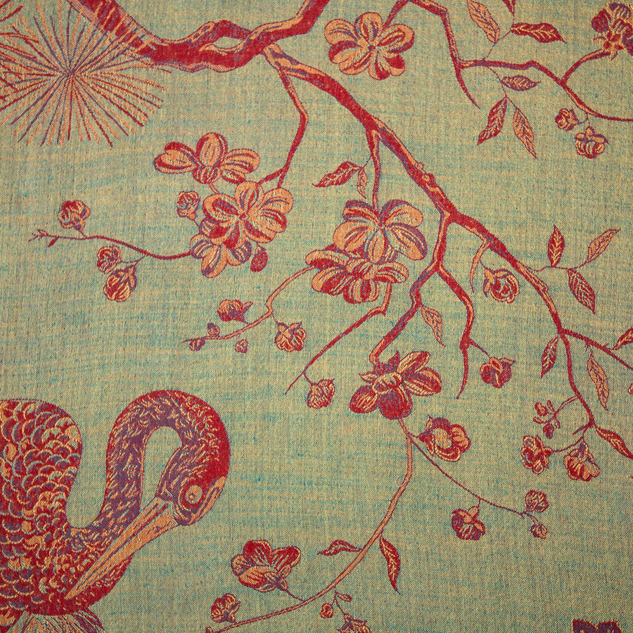 cashmere fabric with floral pattern 