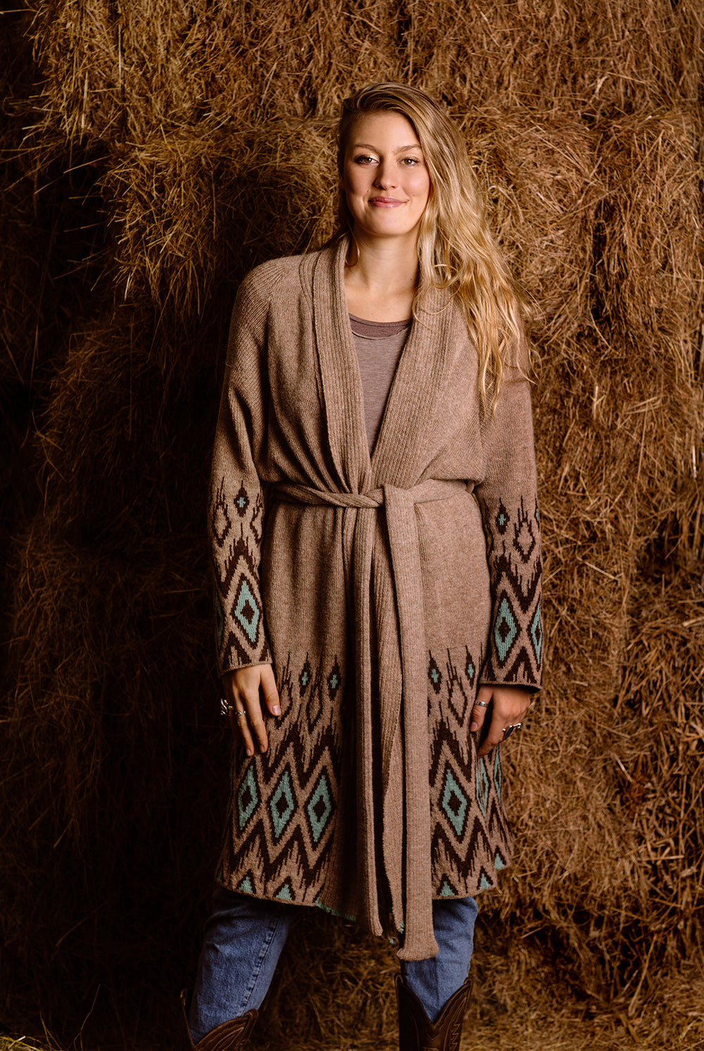 womens-aqua-brown-natural-alpaca-dressing-gown-coat-cardigan-aztec-shibumi-luxury-sutainable-loungewear-cosy