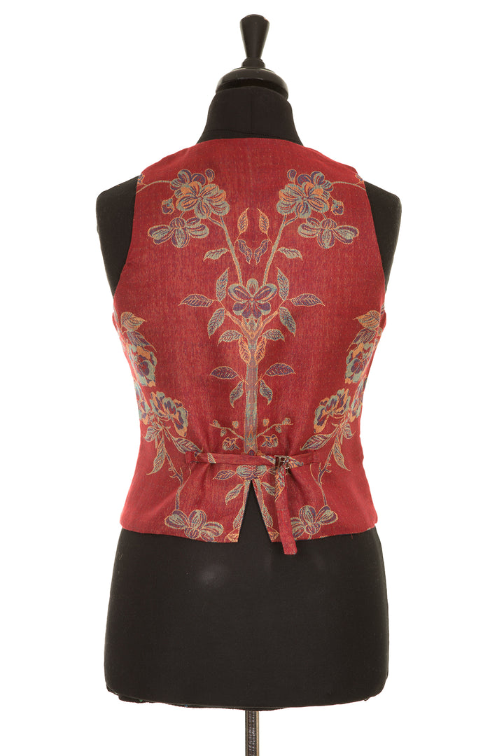 Scoop Neck Waistcoat in Venetian Red